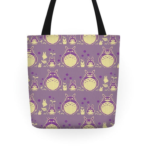 Totoro Pattern Tote Bag